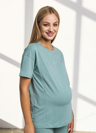 👑vip👑 футболка для вагітних і годуючих бавовняна футболка2 фото