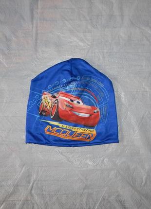 Шапка тонкая двойная тачки cars disney