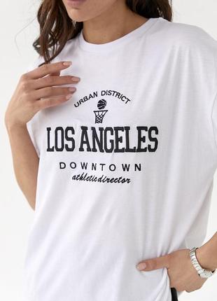 Футболка трикотажна з написом los angeles4 фото