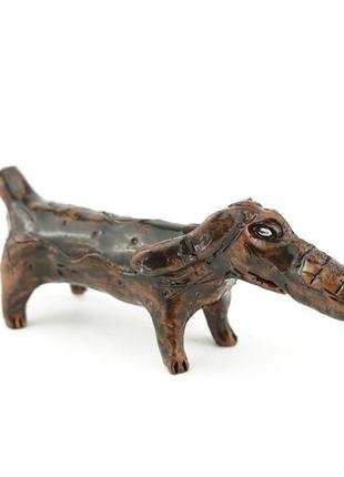 Свистулька такса свищик у вигляді собаки такси керамічна свистулька "такса-свищик"