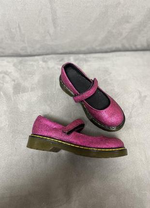 Туфлі dr. martens youth maccy glitter6 фото