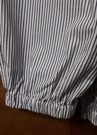 Брендовый 100% хлопок стильная рубашка блуза в мелкую полоску р.38 от cos6 фото