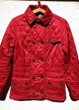 Эксклюзивная стеганная демисезонная куртка-пиджак barbour1 фото