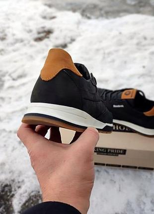 Стильные кроссовки зерн reebok черные/коричневые мужские (весна/осень/деми/демисезонные,лето) весенние, осенние, летние 3