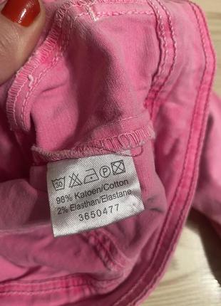 Яркая розовая джинсовая куртка на девочку 10-12 лет4 фото