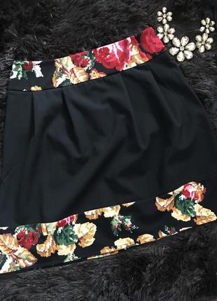 Новая фирменная юбка с цветами elena pokalitsina