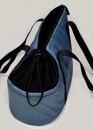 Сумка-переноска для котів, собак, маленьких хатніх тварин до 8 кг сіра4 фото