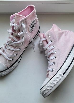 Бомбезные весенние кеды велюровые converse