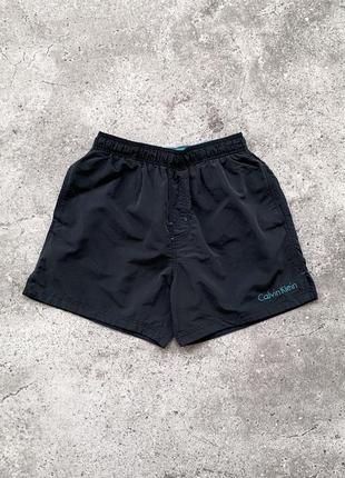 Calvin klein nylon swim shorts мужские нейлоновые плавательные шорты кельвин кляйн синие