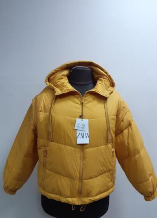 Zara куртка, жилетка, рукава отстегиваются, оригинал7 фото