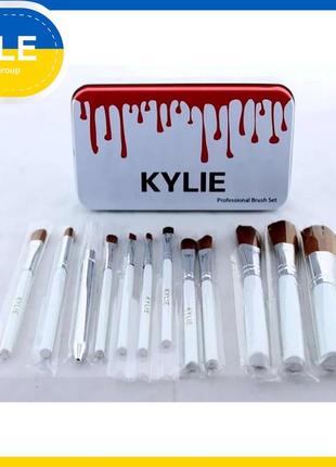 Набір кистей для макіяжу kylie professional brush set 12 шт.