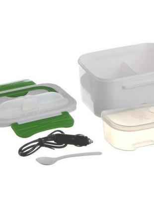Контейнер для їжі з підігрівом the electric lunch box 12v, електричний ланч бокс в машину8 фото