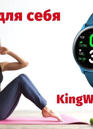 Смарт-годинник kingwear kw19, смарт-годинник фітнес-трекер, смарт-годинник c вимірюванням тиску, розумні наручний годинник2 фото