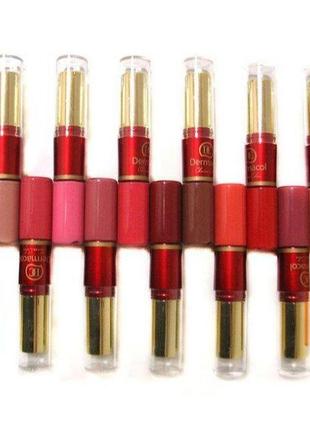 Набор жидких матовых помад dermacol matte lipcolor lipstick 12 штук3 фото