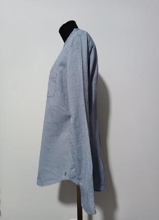 Рубашка прямого кроя под джинс в круглым воротником marc o 'polo, 40(m)4 фото