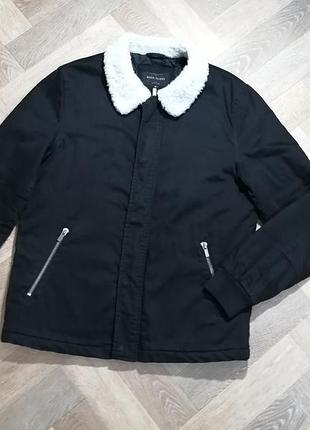 River island черная куртка m, l