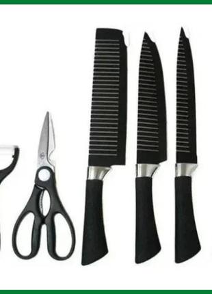 Набір ножів zepter zp-007 6 предметів, набір кухонних ножів 6 в 1