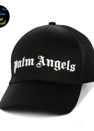 ● кепка бейсболка з вишивкою - palm angels / палм ангелс s/m чорний ●