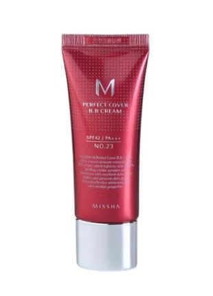 Вв крем ідеальне покриття missha m perfect cover bb cream №21 20 мл