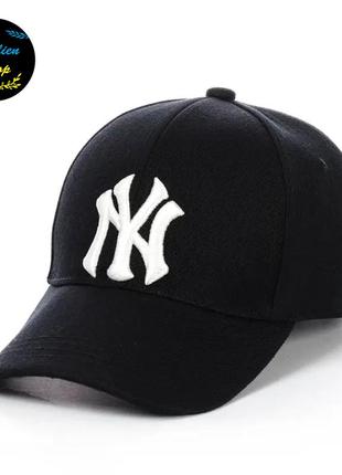 ● кепка бейсболка с вышивкой - new york / нью йорк s/m черный ●