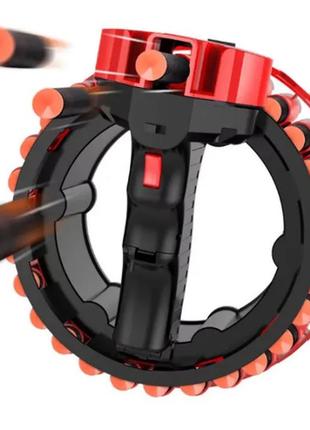 Іграшка зброю на 28 зарядів growler h01 | автоматичний бластер-кулемет з патронним барабаном