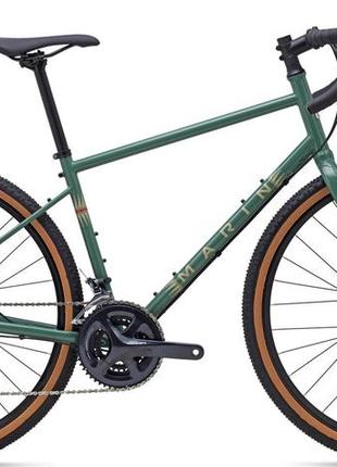 Велосипед 27,5" marin four corners рама - s 2023 gloss green/tan, xs (140-155 см)