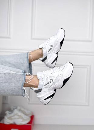 Nike m2k tekno ‘white grey’5 фото