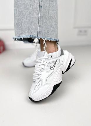 Nike m2k tekno ‘white grey’9 фото