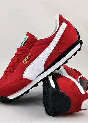 Кросівки чоловічі puma  червоні та білі пума  мужские кроссовки пума красные