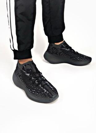 Женские кроссовки adidas yeezy boost 380 alien black / smb