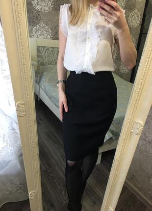 Блузка mango с рюшей