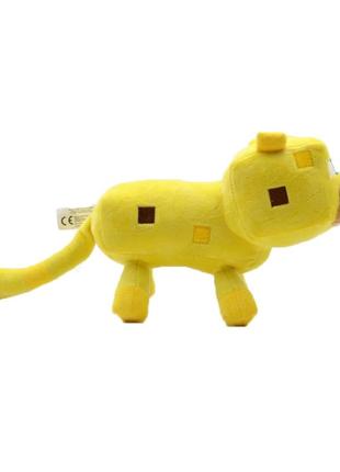 М'яка іграшка кіт оцеот жовтий 22 см майнкрафт minecraft2 фото