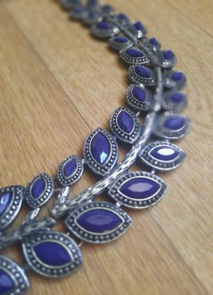 Чарівне намисто з синім камнем2 фото