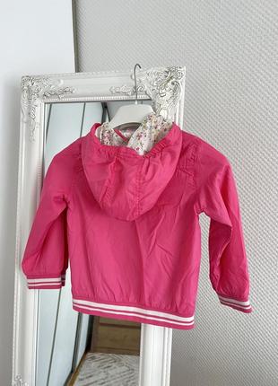 Стильный розовый бомпер. короткая куртка с резинкой. весенняя куртка ветровка для девочки. весенняя куртка с капюшоном. малиновый бомпер2 фото