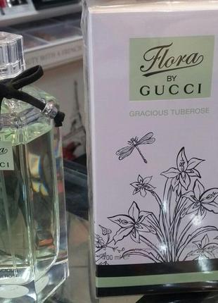 Женские духи gucci flora by gucci gracious tuberose (гучшие флора бай гуще грация тубероза) туалетная вода 100 ml/мл2 фото