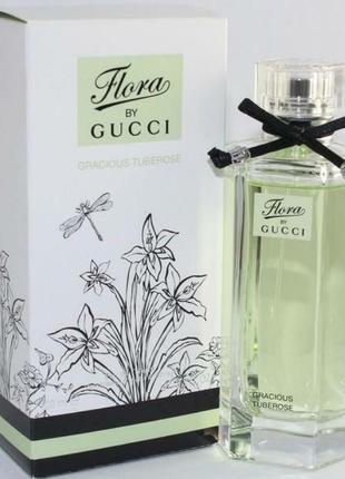 Женские духи gucci flora by gucci gracious tuberose (гучшие флора бай гуще грация тубероза) туалетная вода 100 ml/мл3 фото