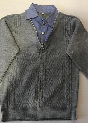 Кофта с воротником