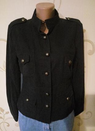 Классная куртка ветровка пиджак тренч . хлопок коттон плотный. размер 12