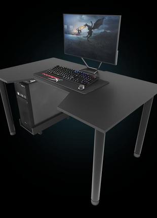 Геймерский игровой стол с подставкой под системный блок zeus 1200мм, 18лдсп, gamer-35 фото