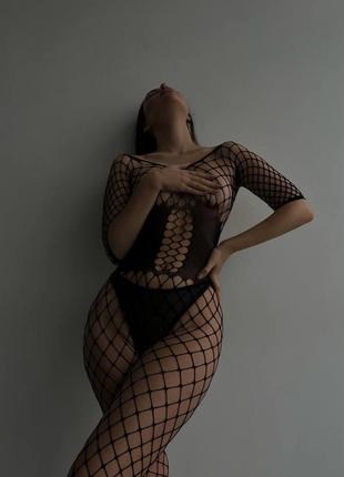 Бодистокинг в крупную сетку, one size ❤️