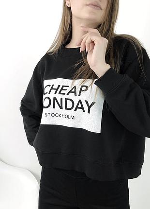 Укороченный свитшот cheap monday кофта