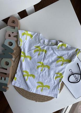 Футболка с принтом пальмы
