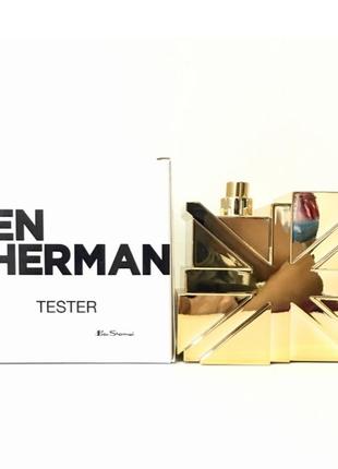 Оригинальный тестер туалетной воды ben sherman gold 100ml, пряный древесный аромат для мужчин