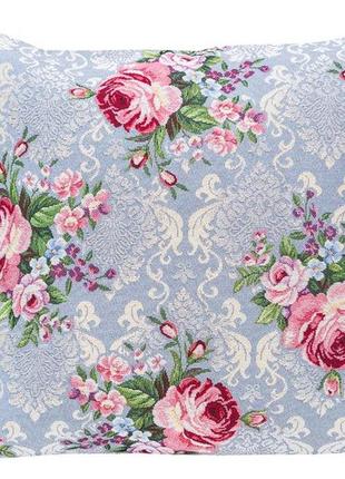 Декоративная гобеленовая наволочка на подушку  45х45 см. односторонняя