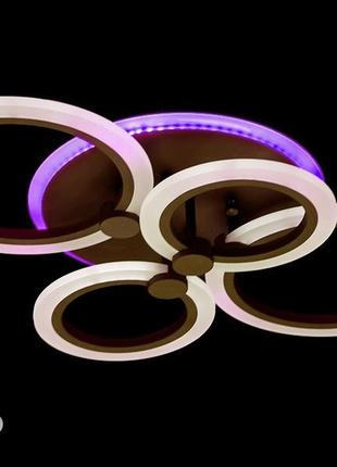 Led-люстра diasha с диммером и подсветкой, 75w, 8022/4 led dimmer