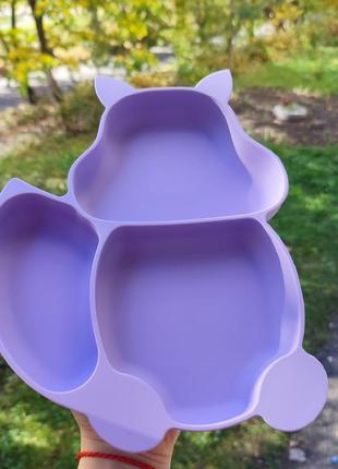 Набір дитячого посуду силіконовий посуд посуд для першого прикорму5 фото