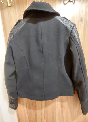 Куртка косуха з вставками штучної шкіри 46-48 розміру2 фото