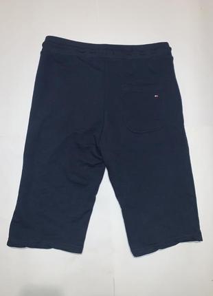 Шорты tommy hilfiger desert sky navy organic cotton logo sweat shorts3 фото