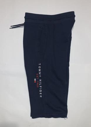 Шорты tommy hilfiger desert sky navy organic cotton logo sweat shorts4 фото