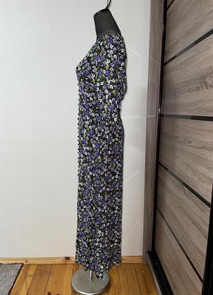 Длинное платье в цветочный принт💐5 фото